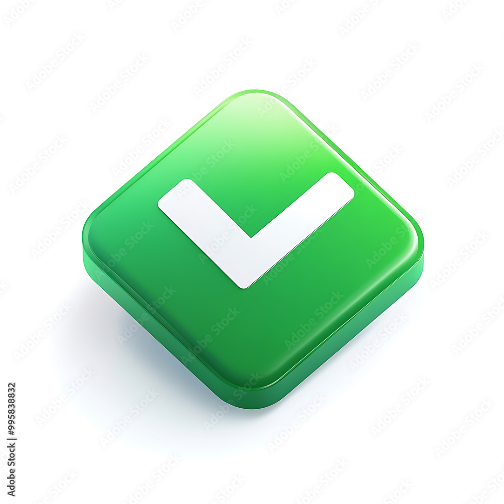 A green approval icon, typically represented with a checkmark or tick, symbolizing confirmation, success, or a positive action. A green approval icon, typically represented with a checkmark or tick, symbolizing confirmation, success, or a positive action.