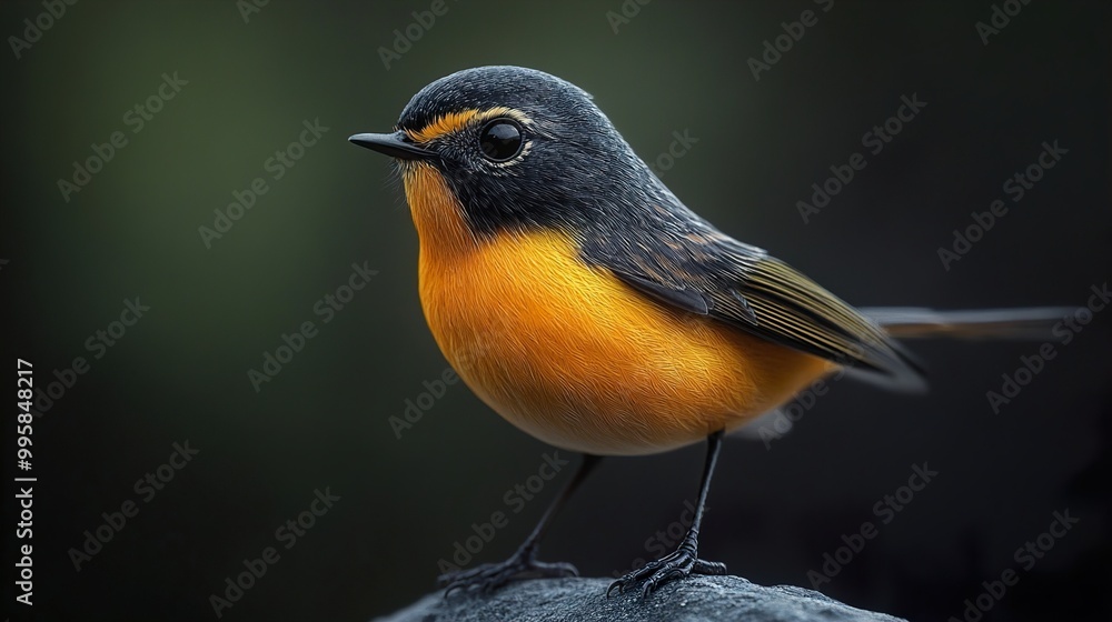 A Vibrant Bird Perched on a Branch A Vibrant Bird Perched on a Branch