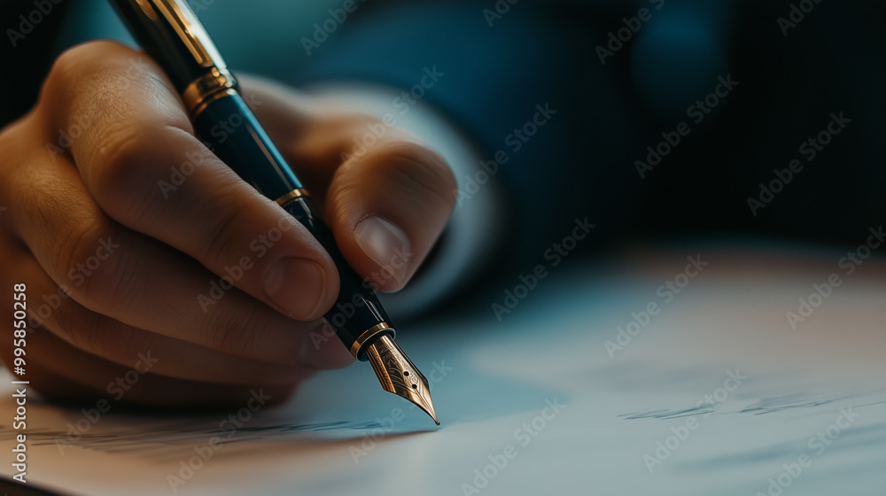 Sealing the Deal: Close-Up of Hands Signing a Business Contract
Sealing the Deal: Close-Up of Hands Signing a Business Contract