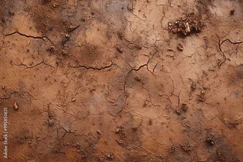 Processed collage old dry brown clay surface texture. Background for banner, backdrop or texture photo