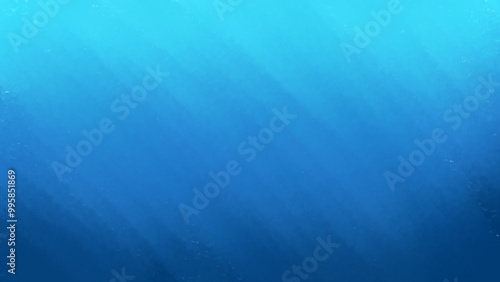 An abstract watercolor background depicting a serene underwater scene with a gradient from rich dark blue to vibrant turquoise. Subtle textures suggest shimmering sunlight filtering through the calm