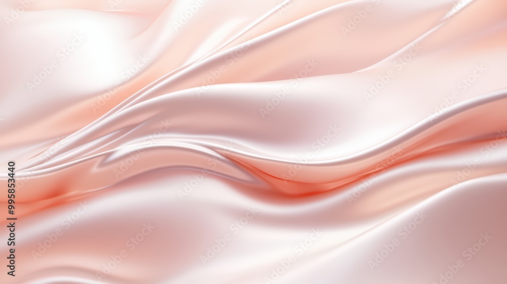 Elegant Soft Pink Silk Fabric with Gentle Waves and Smooth Texture for Background or Design Elegant Soft Pink Silk Fabric with Gentle Waves and Smooth Texture for Background or Design