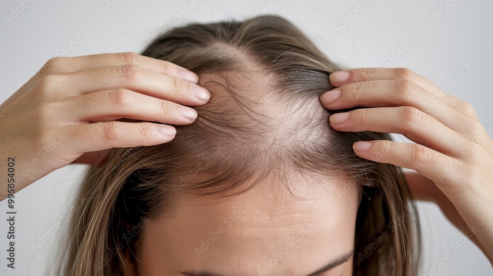 Hair loss in women with postpartum hormonal problems Hair loss in women with postpartum hormonal problems