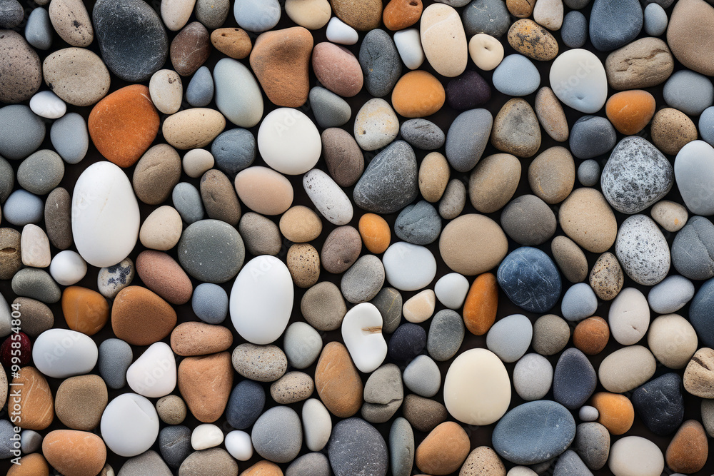 Processed collage of beach shore pebbles surface texture. Background for banner, backdrop Processed collage of beach shore pebbles surface texture. Background for banner, backdrop