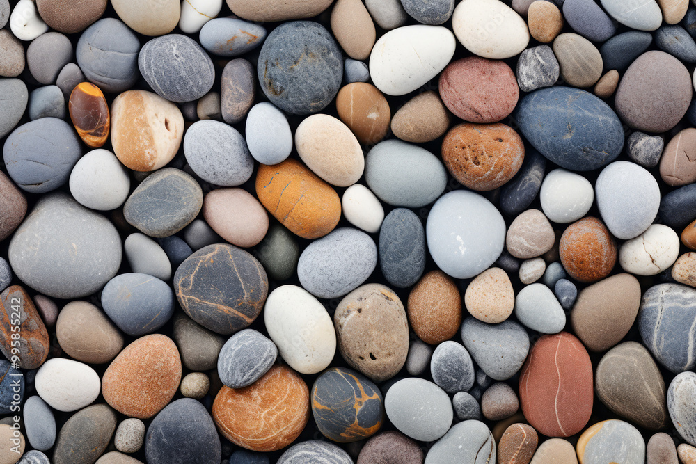 Processed collage of sea shore pebbles texture. Background for banner, backdrop or texture Processed collage of sea shore pebbles texture. Background for banner, backdrop or texture