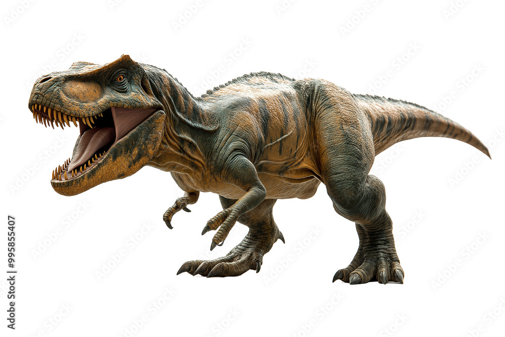 Fototapeta premium Tyrannosaurus T-rex isolated on white.