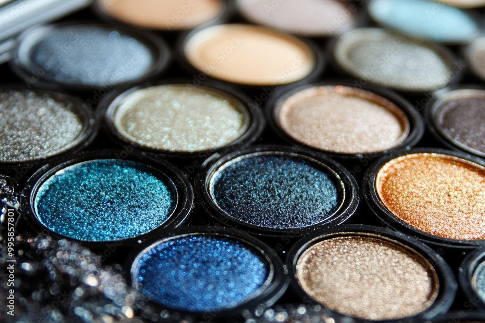 Round multi colored eyeshadow palette with a mix of matte and shimmer finishes perfect for bold creative looks with high contrast and vivid color Round multi colored eyeshadow palette with a mix of matte and shimmer finishes perfect for bold creative looks with high contrast and vivid color
