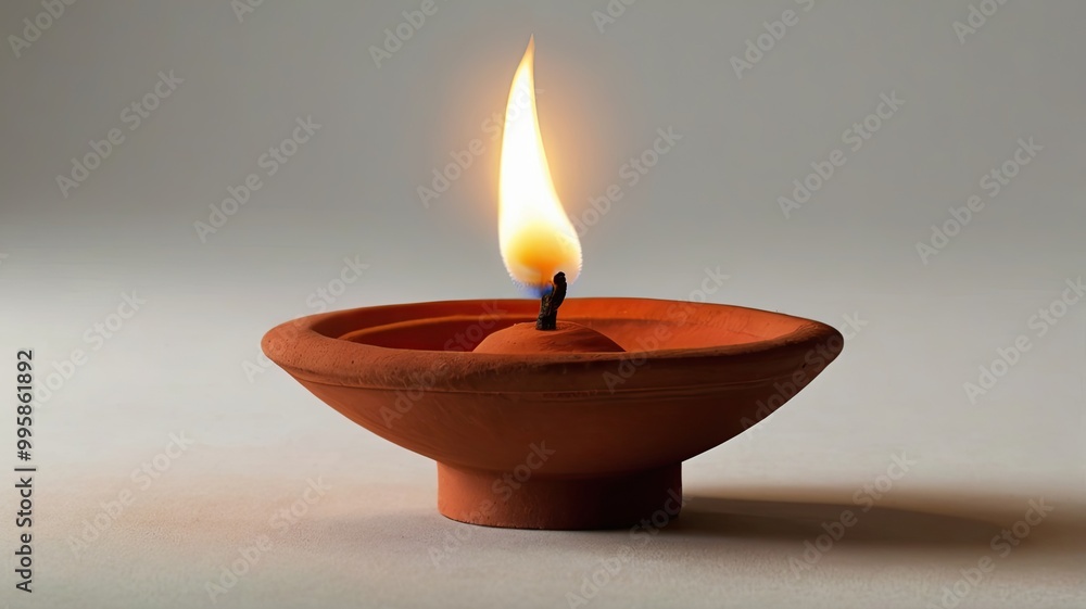 Terracotta Diwali Diya Lamp, generative AI Terracotta Diwali Diya Lamp, generative AI
