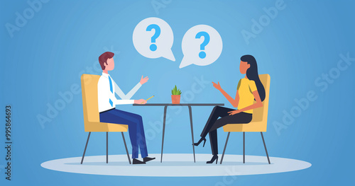 Business Meeting With Questions And Answers photo