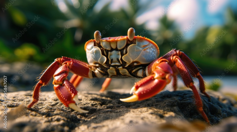 Red Crab Closeup Red Crab Closeup
