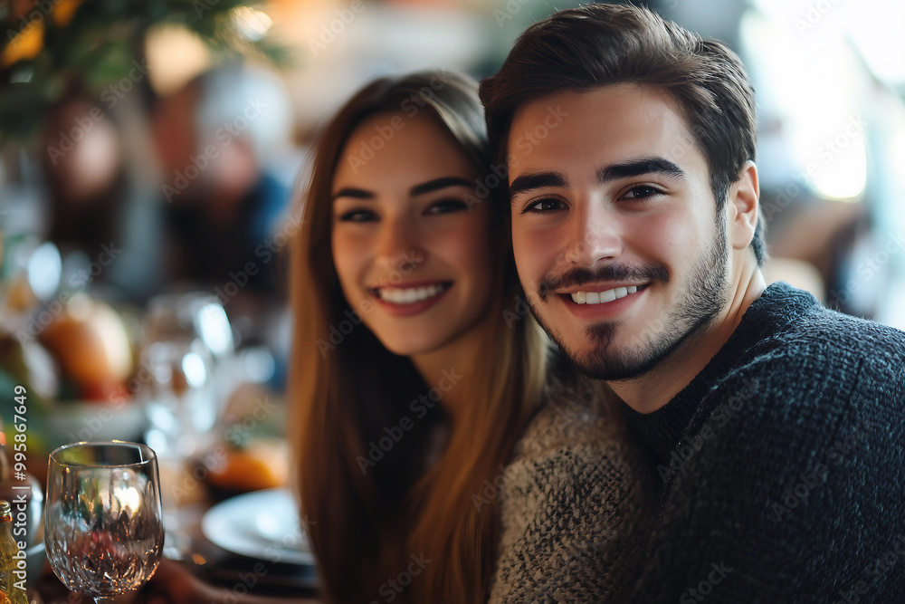 Happy bug full family celebrating thanksgiving together having best bonding time, Generative AI Happy bug full family celebrating thanksgiving together having best bonding time, Generative AI