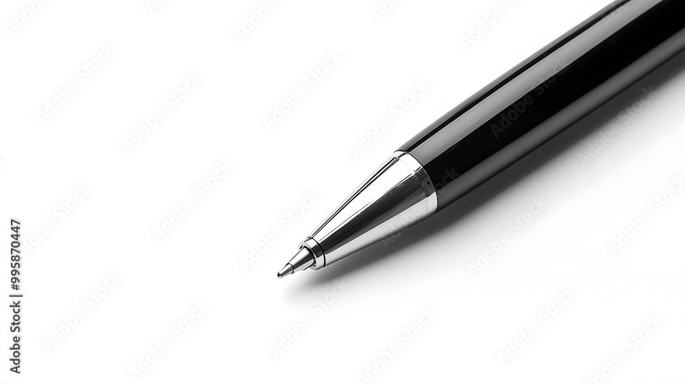 Ink pen on a blank piece of paper. Ink pen on a blank piece of paper.