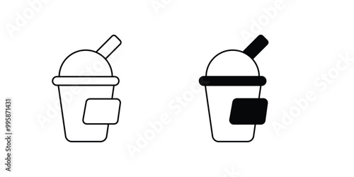 soft drink set icon with white background vector stock illustration
