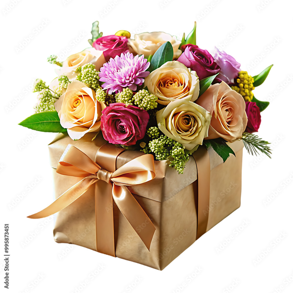 gift wrapped flower bouquet gift wrapped flower bouquet