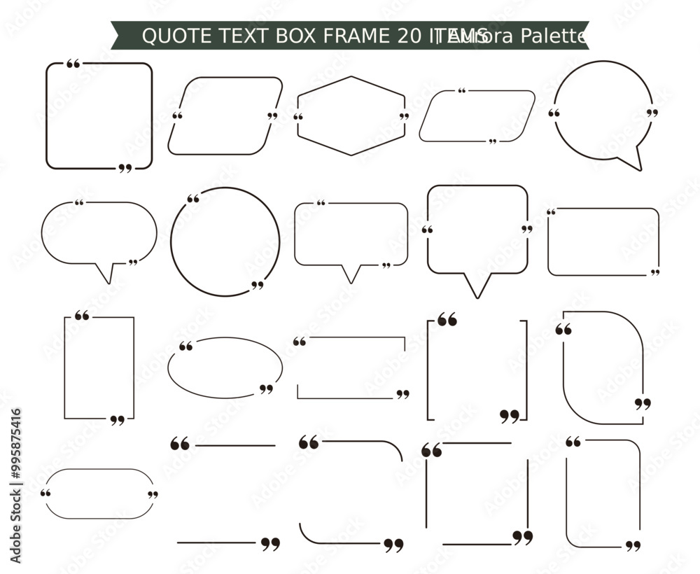 Fototapeta premium Quote Text Box Frame