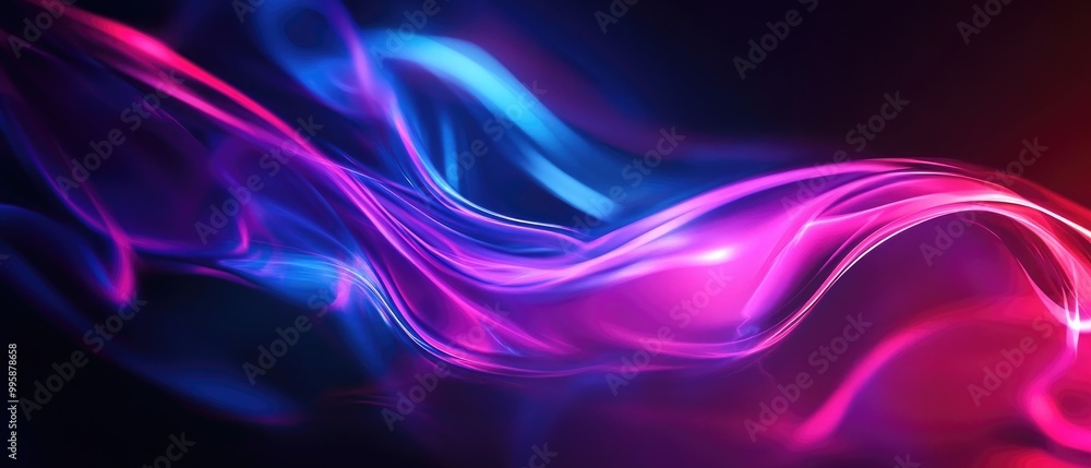 Fototapeta premium Vibrant neon motion background with an abstract design creating a visually stunning effect