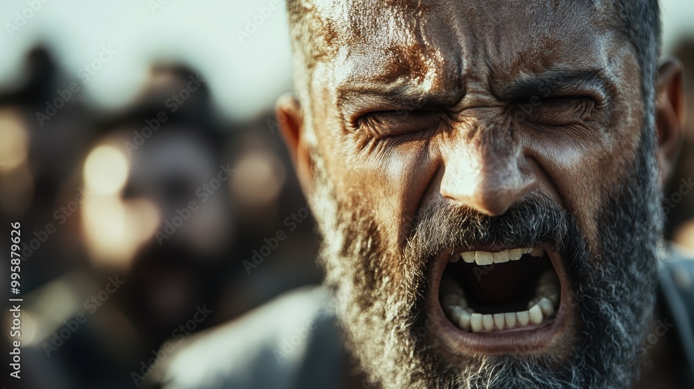 A close-up shot capturing an individual amidst a bustling crowd during an outdoor event, emphasizing the lively and dynamic human interactions and atmosphere. A close-up shot capturing an individual amidst a bustling crowd during an outdoor event, emphasizing the lively and dynamic human interactions and atmosphere.