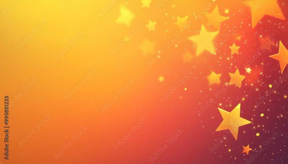 Light orange 2D cartoon layout featuring vibrant stars on a blurred gradient abstract background Ideal design for advertisements posters or banners Light orange 2D cartoon layout featuring vibrant stars on a blurred gradient abstract background Ideal design for advertisements posters or banners