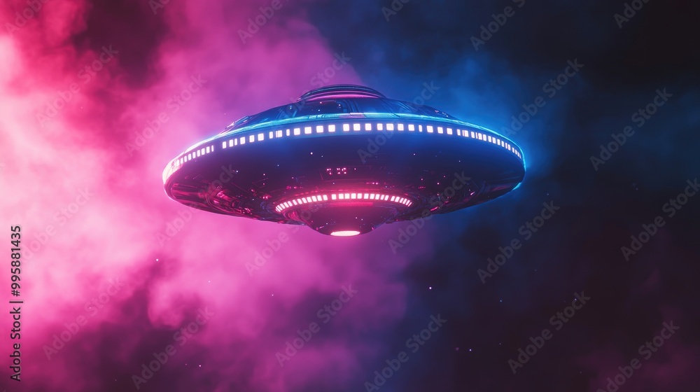 Fantasy UFO symbol on a light backdrop Fantasy UFO symbol on a light backdrop