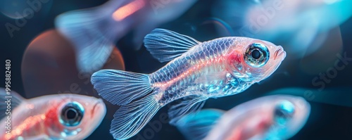 A close-up of zebrafish embryos used in genetic research