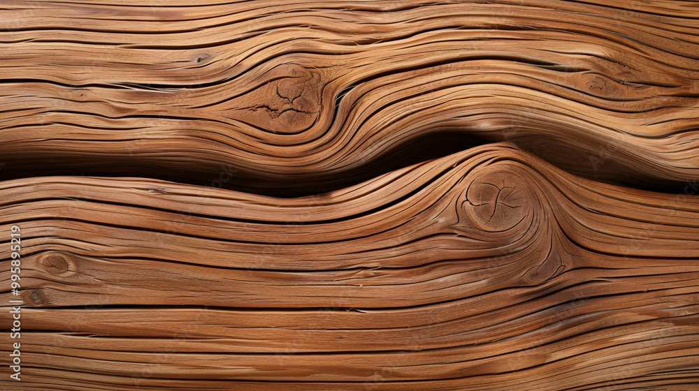 Close-up of a weathered, knotty wooden surface with intricate grain patterns. Close-up of a weathered, knotty wooden surface with intricate grain patterns.