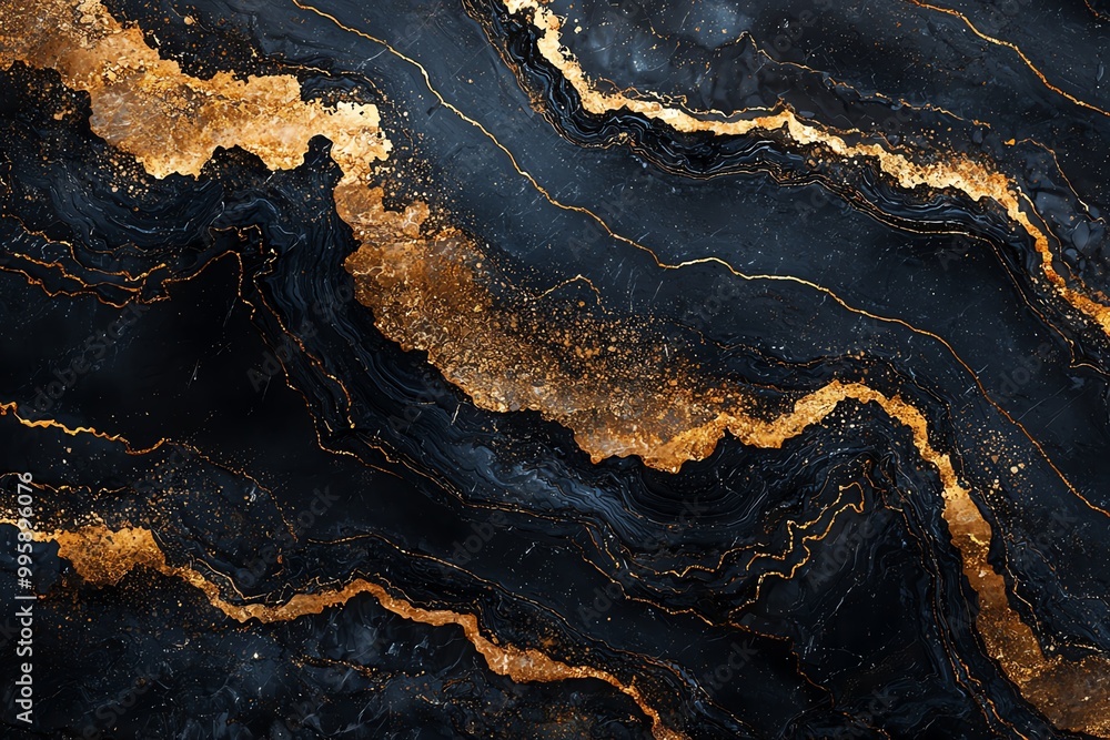 Abstract dark black and gold marble texture with luxurious and elegant flowing patterns, perfect for backgrounds and designs. Abstract dark black and gold marble texture with luxurious and elegant flowing patterns, perfect for backgrounds and designs.