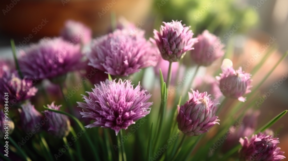 Blooming Chive Flowers Blooming Chive Flowers