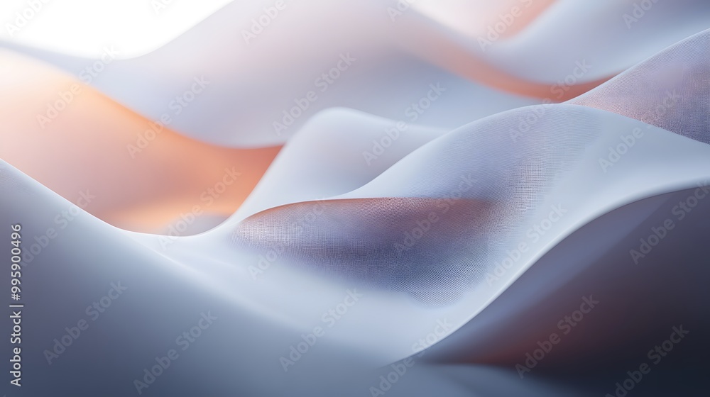 Flowing tech elements and shapes creating movement on a soft muted surface Flowing tech elements and shapes creating movement on a soft muted surface