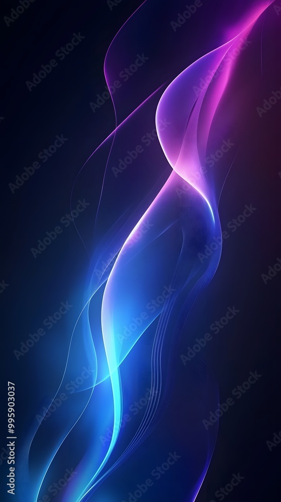 Dark background with a blue-purple gradient and a glow effect on the right side of the screen Dark background with a blue-purple gradient and a glow effect on the right side of the screen
