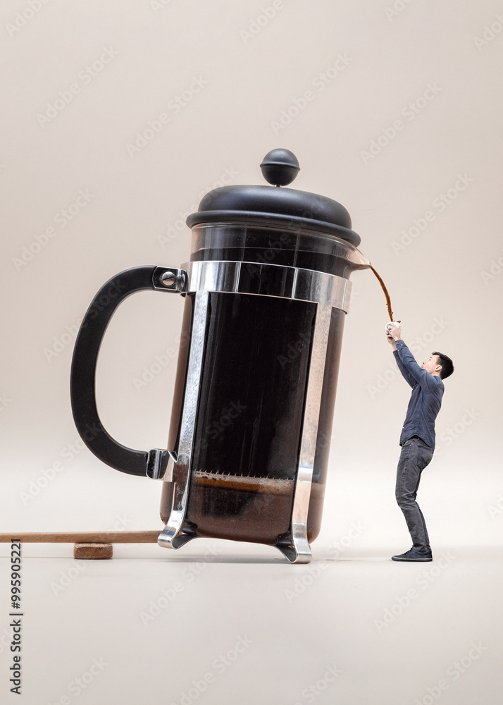 Giant French Press Coffee Pot Giant French Press Coffee Pot