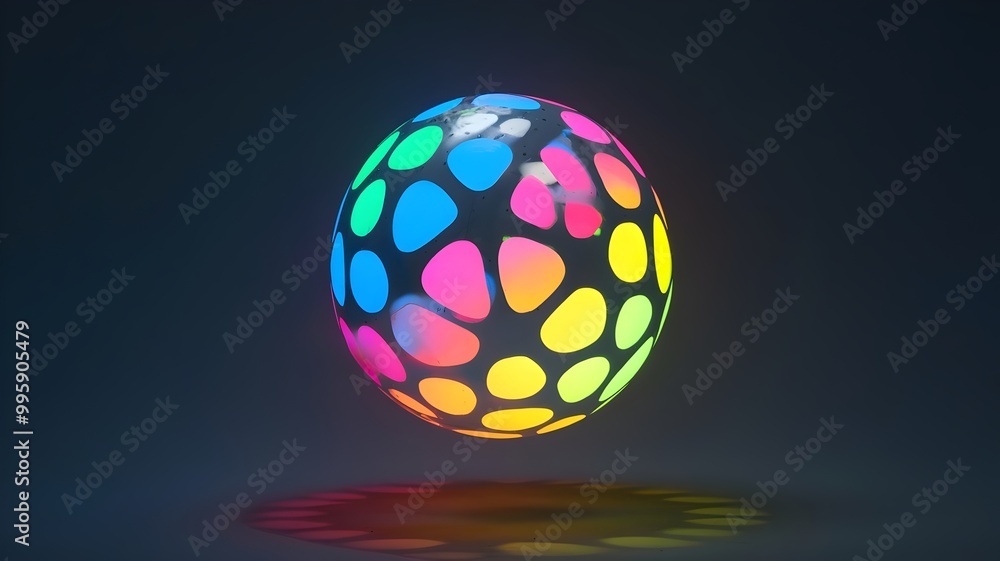 Colorful Floating Glow Sphere Colorful Floating Glow Sphere