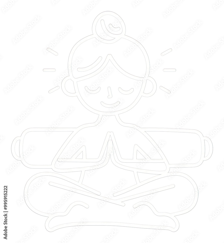 PNG Logo of person holding yoga mat representation spirituality cross-legged. PNG Logo of person holding yoga mat representation spirituality cross-legged.