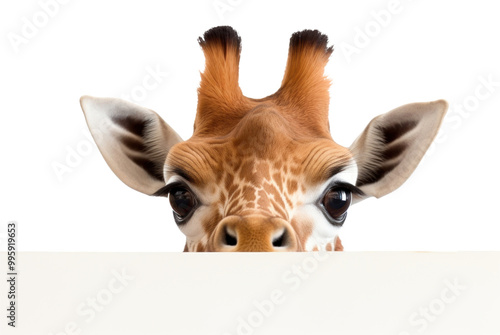 PNG Giraffe giraffe wildlife peeking.