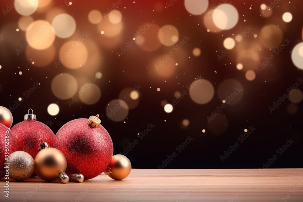 christmas background with baubles christmas background with baubles