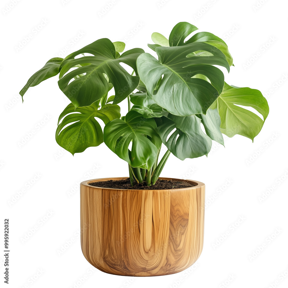 a plant in a wooden pot is sitting on a transparent background a plant in a wooden pot is sitting on a transparent background