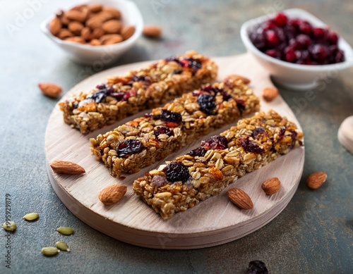 Homemade oatmeal bars, made with wholesome ingredients, ideal for a nutritious and satisfying treat