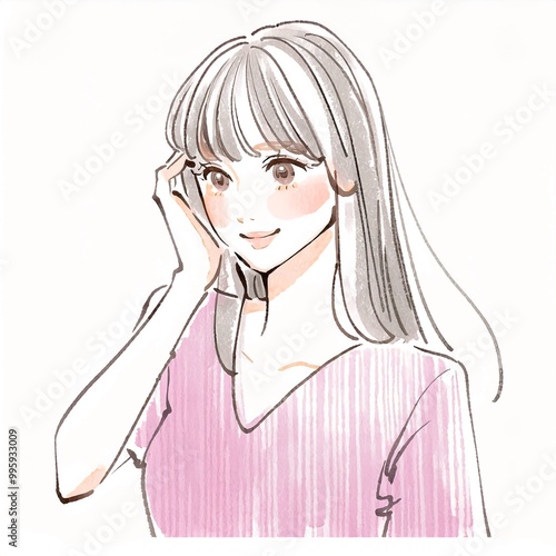 女性・女の子のイラスト素材