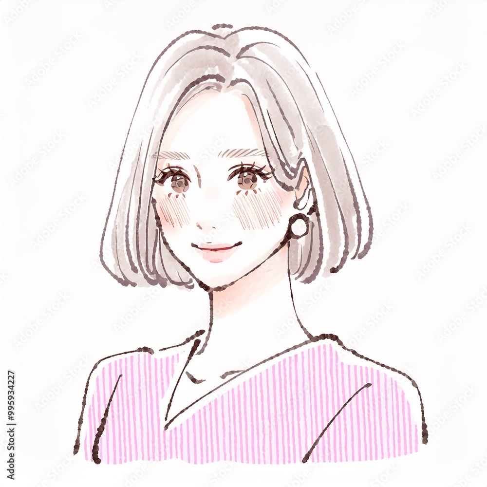 女性・女の子のイラスト素材 女性・女の子のイラスト素材