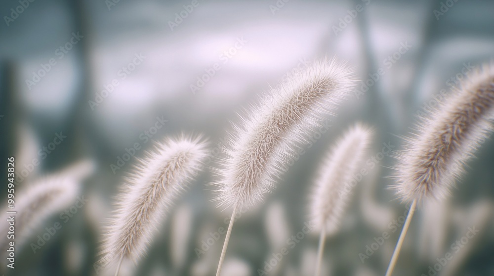 Fototapeta premium a specific grass or herb on the field, background is nature.