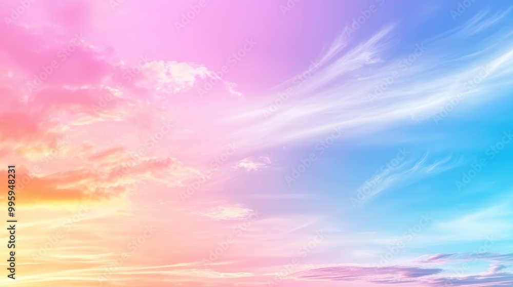 Obraz premium Pastel Sky Clouds