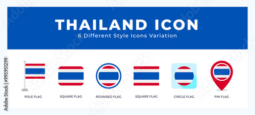 Thailand icon vector design illustration in trendy style