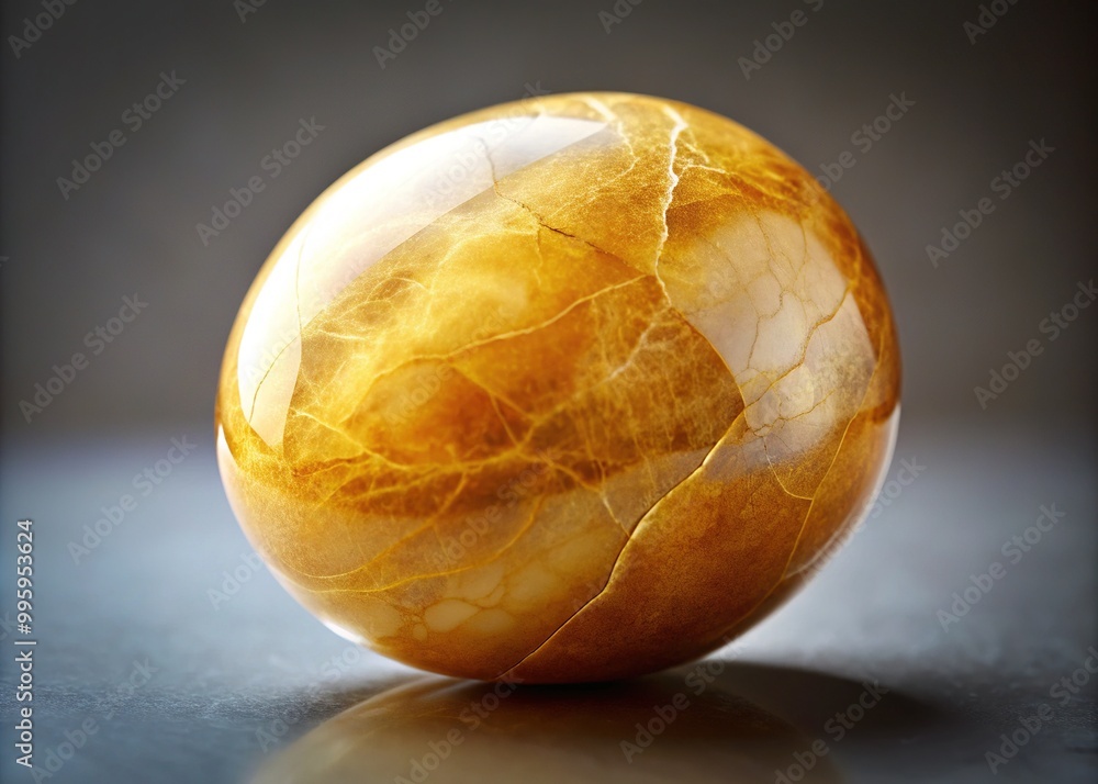 A solitary, polished golden stone with intricate veins and subtle imperfections rests on a soft, gradient background, evoking a sense of luxury and natural elegance. A solitary, polished golden stone with intricate veins and subtle imperfections rests on a soft, gradient background, evoking a sense of luxury and natural elegance.