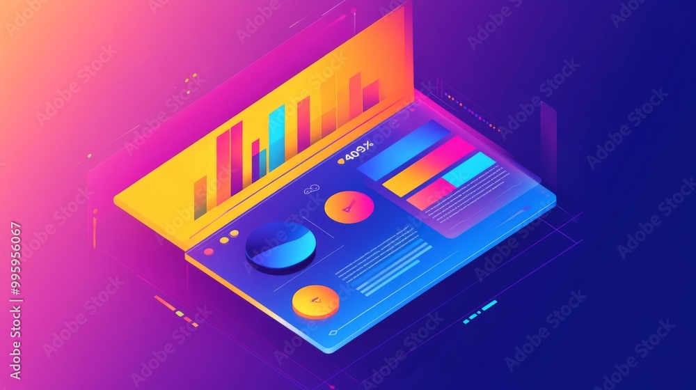 A bright, colorful icon representing project management. A bright, colorful icon representing project management.