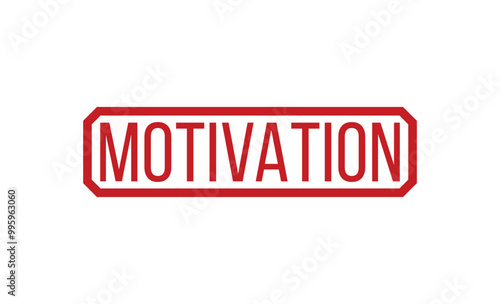 MOTIVATION Red rubber stamp on white background. MOTIVATION stamp sign. MOTIVATION stamp.