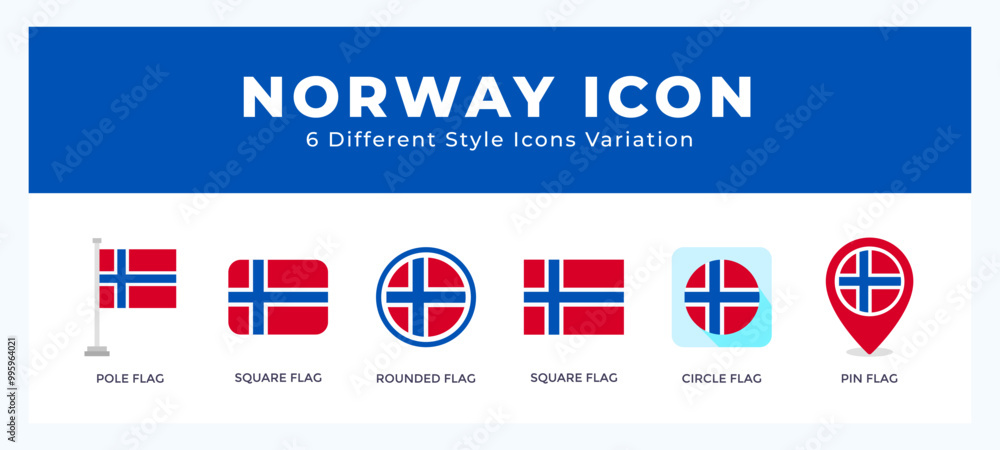 Norway icon symbol set. outline. glyph black. flat color and filled line color. Norway icon symbol set. outline. glyph black. flat color and filled line color.