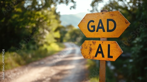 A yellow sign with black lettering that reads 