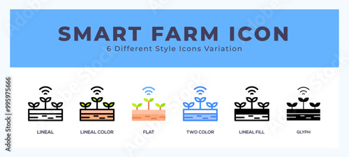 Smart farm icon. high quality icon symbol for web design