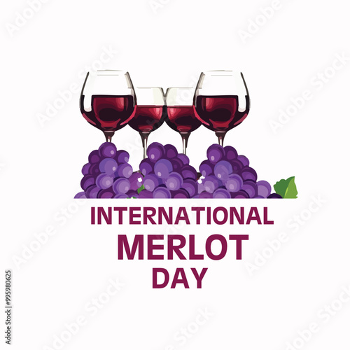 Celebrating Merlot's rich velvety texture perfect for wine lovers worldwide every November 7th