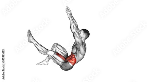 Flexion Leg Sit up 456