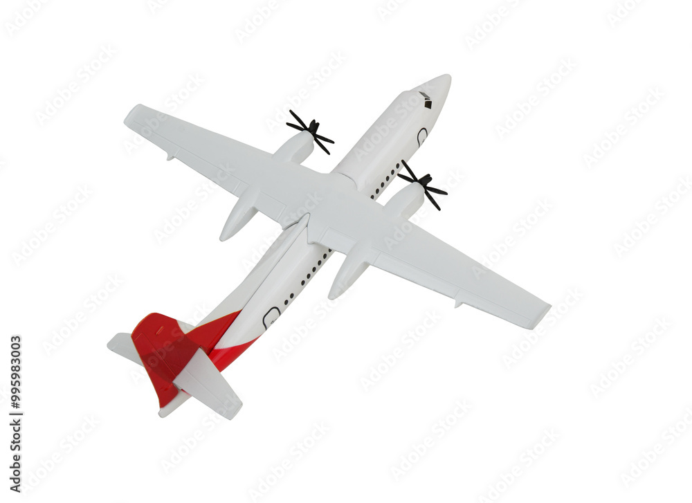 Airplane model isolated on white background. Airplane model isolated on white background.